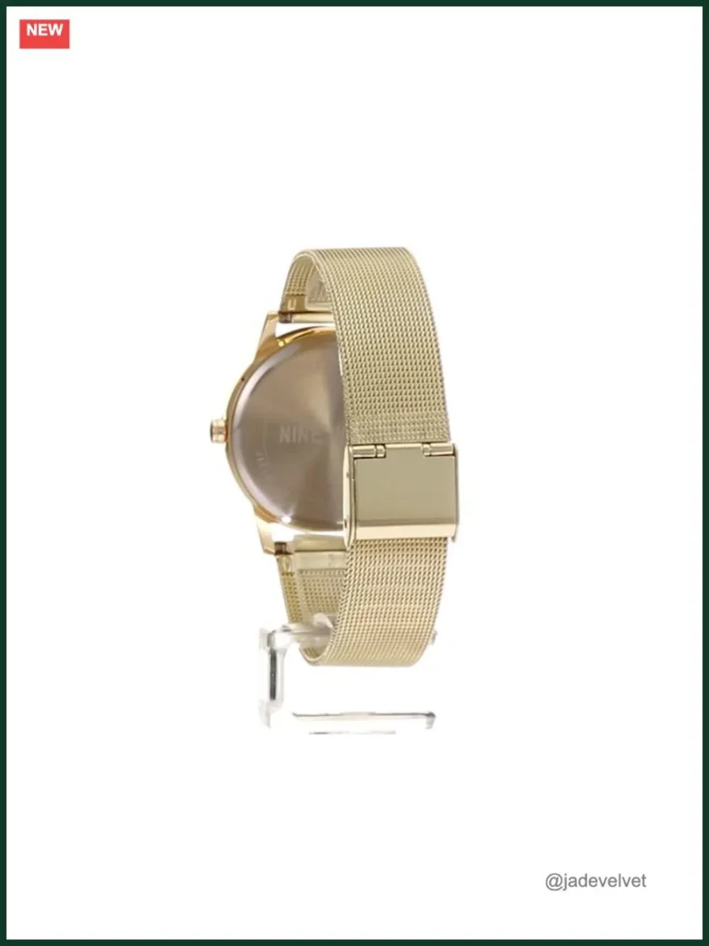 Women's Floral Dial Mesh Bracelet Watch 35mm Analog Quartz